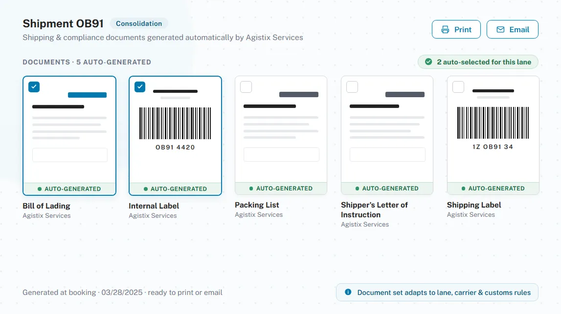 Export documentation